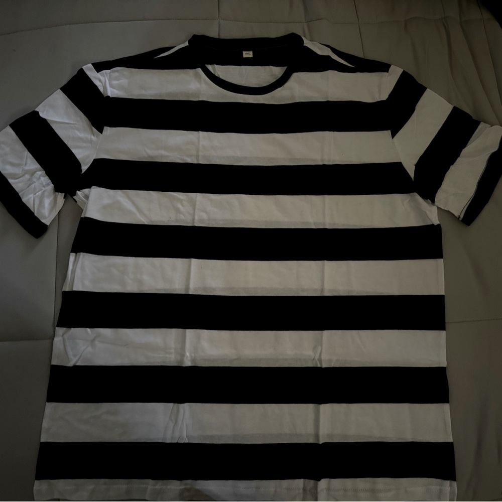 Black and white striped shirt